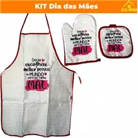 Imagem da promoção Kit de Cozinha Com Luva, descanso e Avental Dia das Mães - Wincy