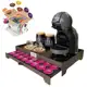 Bandeja porta 40 Capsulas Gaveta Embutida decorativo dolce gusto grande mdf organizador apoio servir em oferta