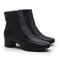 Imagem da promoção Bota Feminina Em Couro LegÍtimo - Luciana - Preto - Salto 4.5cm - Rangali