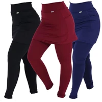 Imagem da promoção Kit 3 Leggings Saia Suplex Peluciada Termica Tapa Bumbum - Vermelho e Branco