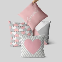 Imagem da promoção Kit 4 capas de almofada GRATIDÃO rosa e cinza