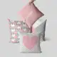 Kit 4 capas de almofada GRATIDÃO rosa e cinza em oferta