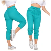 Imagem da promoção Calça Feminina Jogger Confortável De Malha Bengaline Para Trabalho Casual Cintura Alta