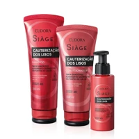 Imagem da promoção Combo Siàge Cauterização dos Lisos: Shampoo 250ml + Condicionador 200ml + Leave-in 100ml