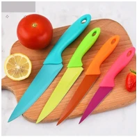 Imagem da promoção Jogo De Facas Coloridas Kit Com 4 Peças Aço Inox Para Cozinha