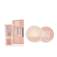 Imagem da promoção Kit Boca Rosa Pó Solto Mármore + Base 2 Pecas