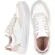 Tenis Casual Branco Feminino Retrocore Com Recortes Retrô Neutro Confortável Lançamento Original Mod em oferta