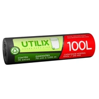 Imagem da promoção Rolo com Sacos para Lixo Utilix 100L 15 unidades