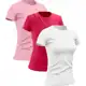 Kit 3 Camisetas Dry Fit Feminina Academia Treino Corrida Proteção UV Premium em oferta