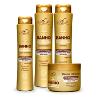 Imagem da promoção KIT Banho De Verniz BELKIT 4 Itens: Shampoo + Condic. + Leave + Máscara.