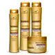 KIT Banho De Verniz BELKIT 4 Itens: Shampoo + Condic. + Leave + Máscara. em oferta