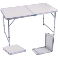 Imagem da promoção Mesa Dobrável Camping 120x60 Vira Maleta Para Jardim Praia