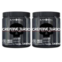 Imagem da promoção Kit 2X Creatine Turbo Suplemento Alimentar Black Skull 300g Caveira Preta Creatina Monohidratada Sem