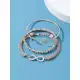 Bracelete de Fato de Moda com Corrente de Cobra Diamante de 3 peças em oferta
