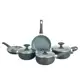 Conjunto 5 Panelas Cerâmica Casa do Chef Tampa de Vidro Cinza em oferta