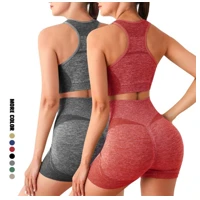 Imagem da promoção Conjunto Fitness Levanta Bumbum feminino Academia Short + Top (ref01)