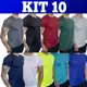 Kit 10 Camisetas Dry Fit Masculina - Casual - Treino - Academia - Esportes - Exercícios - Corrida em oferta