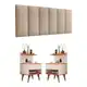 Conjunto Kit Mesinha Para Quarto Com Cabeceira 1,60 Cama Queen Suspensa em oferta