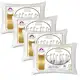 Kit 4 Travesseiro Pluma de Ganso Luxo Descanso Antiacaro 70x50cm Toque Macio em oferta
