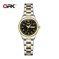 Imagem da promoção OPK relógio feminino a prova d água relógio dourado Original luxo Aço inoxidável 8110