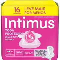 Absorvente Tripla Proteção Suave C/Abas- Intimus® 16 unidades em oferta