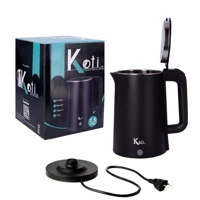 Imagem da promoção Chaleira Jarra Elétrica Modern Inox Preta 220v e 110v 1.5L