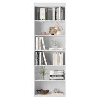 Imagem da promoção Estante livreiro organizador multiuso armario multifuncional prateleiras 6 nichos gold branco