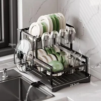 Imagem da promoção Escorredor de Louças Rack Aço Carbono Organizador Preto