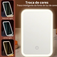 Imagem da promoção Espelho De Maquiagem LED Com Espelho De Vaidade Giratório Ajustável E Recarregável