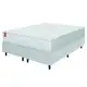 Cama Box Colchão Casal King Molas Ensacadas Real 193x203x65cm Linho Branco Inducol - Suporta até 130 em oferta