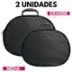 Kit 02 Maleta Frasqueira Necessaire Para Viagem Maquiagem Esmaltes Meia Lua Preta em oferta