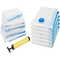 Imagem da promoção Kit 10 Saco a Vacuo Organização de Roupas Mala Viagem Guarda Roupa Com bomba de ar