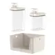 Kit Lavanderia Cesto Organizador 16L + 2 Dispenser 2,3L e 1,5L em oferta