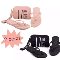 Imagem da promoção CHINELO COM NECESSAIRE KIT COM 2 PARES LUIZA LIZ