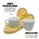 Kit Xicaras Café Porcelana Branca Chicara Cafe E Pires Coração Mesa Posta Caneca em oferta