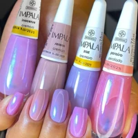 Imagem da promoção Kit 4 Esmaltes Impala Perolado Tendência Tons de Rosa Moda