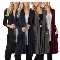 Imagem da promoção Cardigan Kimono Longo C/bolso Plus Size Casaquinho Feminino