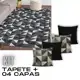 Kit Tapete Geometrico 1M X 1,35M + 04 Capas 45CMX45CM em oferta
