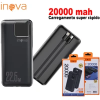Imagem da promoção Inova carregador portátil para iphone Turbo Power Bank 20000mah Com Tela Lcd 100% Original tipo C