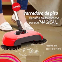 Imagem da promoção Vassoura Mágica 3 em 1: Esfregão Rodo Giratório para Limpeza Ágil 360°