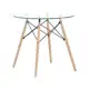 Mesa de Jantar 4 Lugares Redonda Tampo de Vidro - MES-001 Otello em oferta