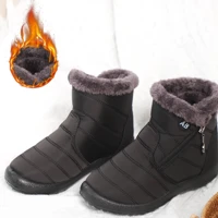 Imagem da promoção Botas Femininas À Prova D'água Neve Pelúcia Inverno Quente De Tornozelo Moda Feminina Sapatos Casuai