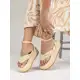 Sandália Feminina Plataforma Anatômica Gugi Papete Amarração Asa Delta 909-GG em oferta