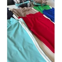 Imagem da promoção Kit 02 Calças Cintura Alta Bailarina com Listras Laterais Moda Tendência
