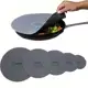 kit De Tampa De Panela De silicone Multiuso 5 Tamanhos Cinza em oferta