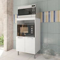 Imagem da promoção Balcão De Cozinha Modulado Para Forno e Microondas Fidelitá Verona 65cm 2 Portas Branco