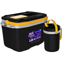 Imagem da promoção Kit Caixa Térmica 20l Preta + Flip Top 2,5l Preto Termolar