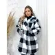 Blusa Frio Feminino Casaco Pelinho Xadrez Inverno 3RD SD148 em oferta