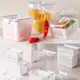 Potes Slim Herméticos Tampa Com Trava e Separador de Água Interno Para Frutas e Saladas em oferta