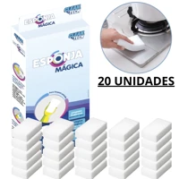 Imagem da promoção Kit Esponja Bucha Mágica Branca Grande Tira Manchas melamia limpa facil tira encardido